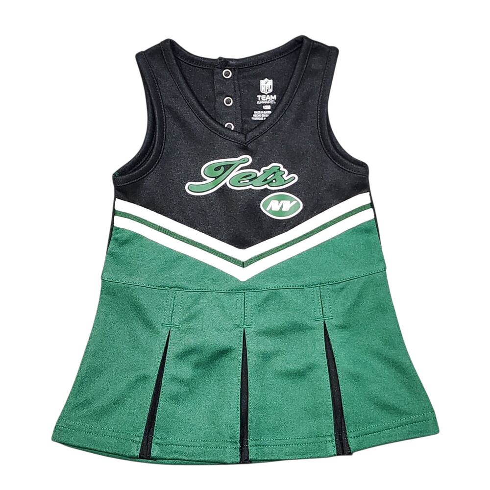 NFL New York Jets Cheerleader Jersey Dress Size 12 MO NFL Team Apparel
